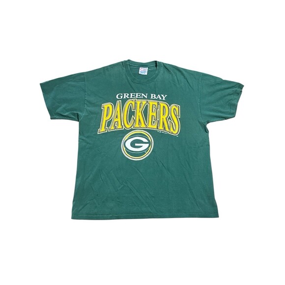 Vintage 1992 Green Bay Packers T Shirt Mens XL Big Logo NFL - Picture 1 of 5